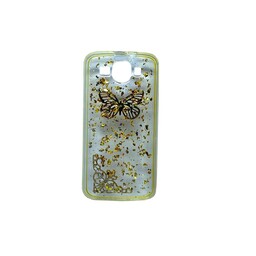 گارد گوشی موبایل هواوی y540 طرح طلاکوب پروانه رنگ طلایی