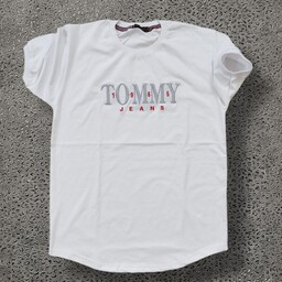 ارسال رایگانه تیشرت مردانه تامی سفید برفی TOMMY