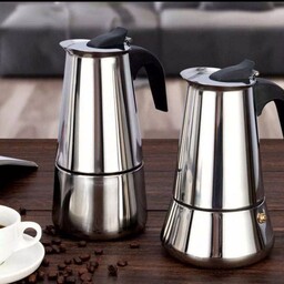 قهوه جوش دو کاپ استیل  موکاپات