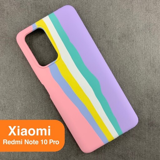 قاب گوشی شیائومی Note 10 pro رنگین کمان سیلیکونی اورجینال