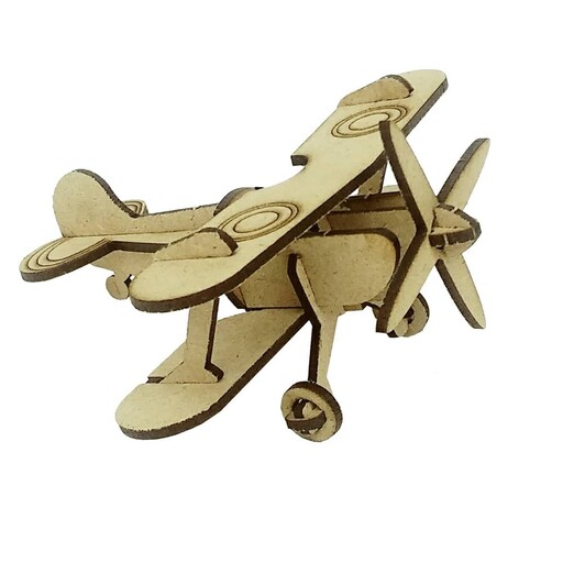  پازل چوبی سه بعدی بهکات طرح مینی هواپیما