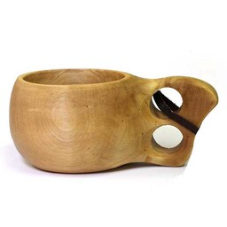 لیوان چوبی ساخته شده  از چوب مرغوب و  قابل شستشو   و مصرف 