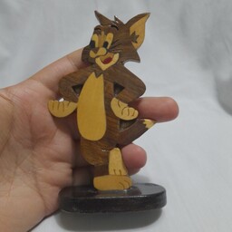 استند چوبی دکوری و تزئینی شخصیت کارتونی تام گربه 2