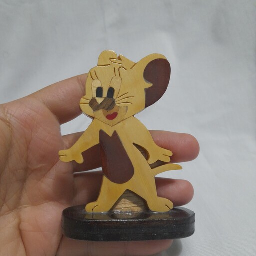 استند چوبی دکوری و تزئینی شخصیت کارتونی جری موش 2 