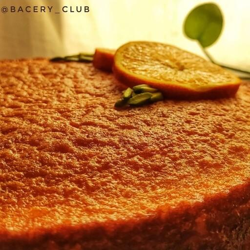 کیک پرتقالی خانگی. با قطر  24 سانت. حدودا 700 تا 800 گرم