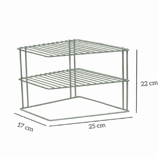 راف و نظم دهنده گوشه ای داخل کابینت  ارگانایزر  کنجی  دو طبقه 