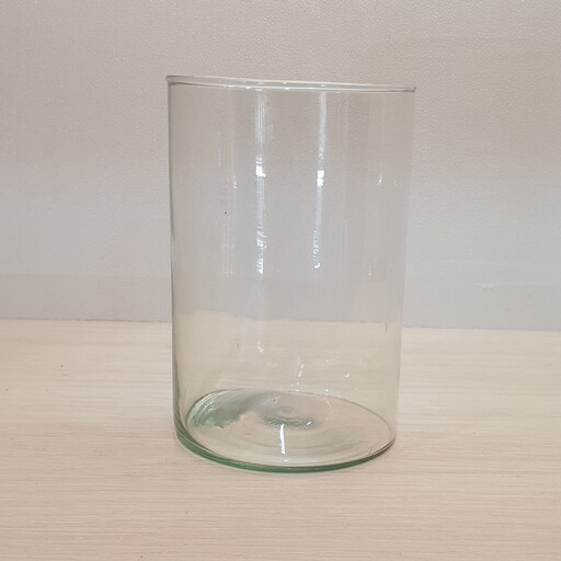 استوانه شیشه ای قطر6 ارتفاع10درجه2(قلمدان شیشه ای)(جا خودکاری)(رز 10)