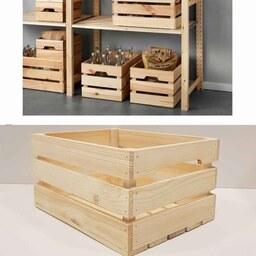 جعبه چوبی h15مدل ایکیا چوبی رنگ چوب(خرید مستقیم از تولید کننده)