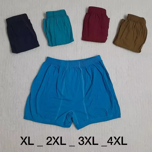 شورت مردانه پادار  نخ پنبه اعلاء XL تا  4XL