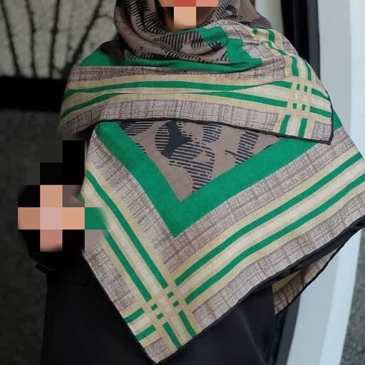 روسری نخی صابونی  قواره 120 تابستانه  رنگ بندی متنوع