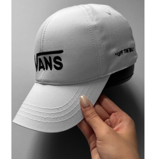 کلاه نقابدار طرح VANS سفید قابل تنظیم سایز