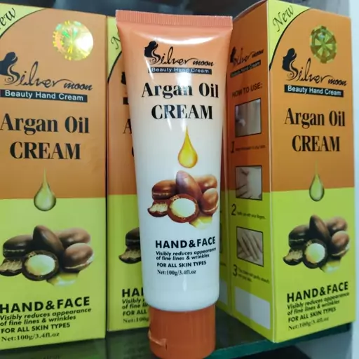 کرم مرطوب کننده silver  مدل Argan Oilحجم 100 میل