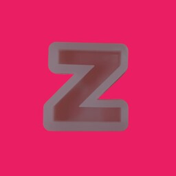 قالب سیلیکونی حروف تکی برای رزین حرف  Z