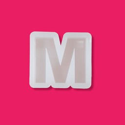 قالب سیلیکونی حروف تکی برای رزین حرف M