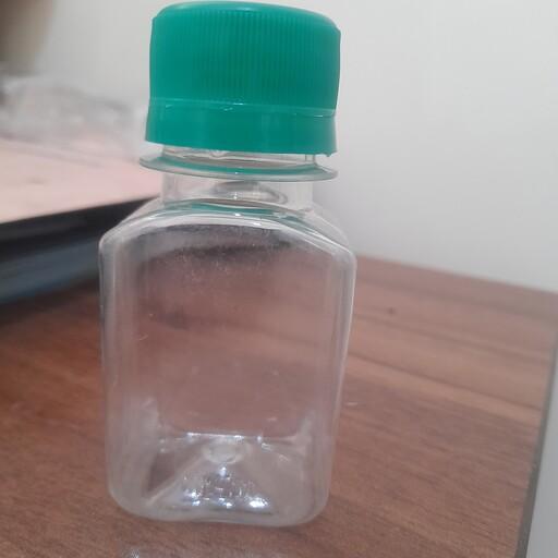 بطری پلاستیکی 60میل مکعبی دهانه 28 با درب ساده(100تایی)