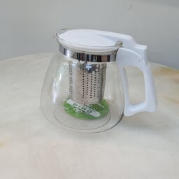 قوری پیرکس 1100میلی مناسب چای ساز برقی رنگ سفید