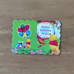 کارت دعوت جشن تولد طرح وینی پو مجموعه 8 عددی کد 00222