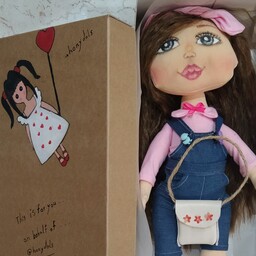 عروسک دستساز طراحی چهره دختر