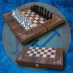 شطرنج دو کاره چوبی