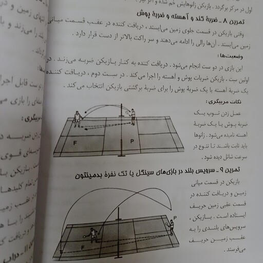 کتاب اموزش گام به گام بدمینتون.تکنیکها تاکتیکها و قوانین