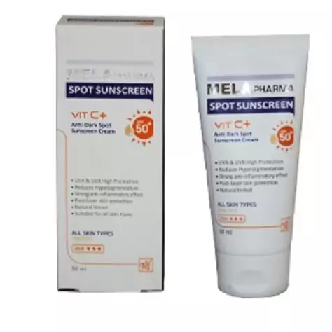 کرم ضد آفتاب ضد لک رنگی SPF 50 ملافارما مای فارما 50 میلی لیتر