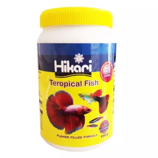 غذای ماهی هیکاری مدل Tropical fish وزن 150گرم