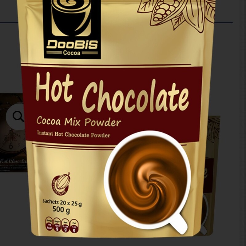 هات چاکلت شکلات داغ پانصد گرمی اراسال رایگان به صورت ساشه ایHot chocolat