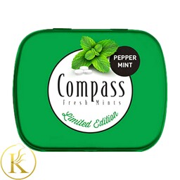 خوشبو کننده دهان کامپس با طعم نعنا فلفلی بدون شکر (14 گرم) compass

