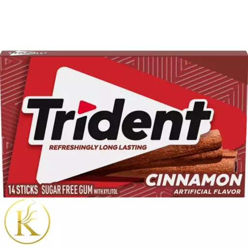 آدامس تریدنت دارچینی بدون شکر trident ( بسته ی 14 عددی)

