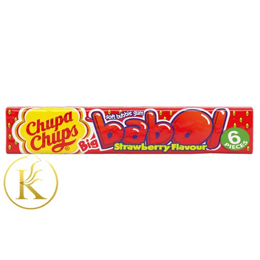 آدامس بادکنکی چوپاچاپس با طعم توت فرنگی chupa chups