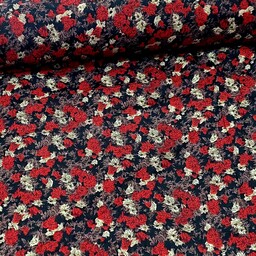 پارچه نخی موهر گلدار ریز مناسب چادر و لباس  عرض 150 بسیار سبک و بدون چروک