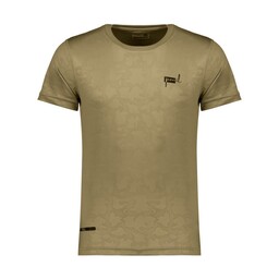 تی شرت ورزشی مردانه پانیل مدل 105 خاکی