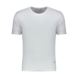 تی شرت پنبه یقه گرد مردانه پانیل مدل 165 سفید