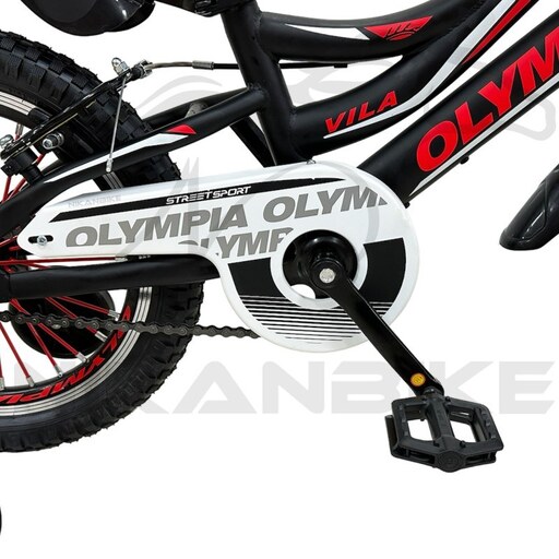 دوچرخه بچگانه المپیا سایز 16 مدل VILA کد  1009014  مشکی-قرمز