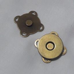 قفل مگنتی کیف از نوع دوختنی سایز بزرگ رنگ ثابت