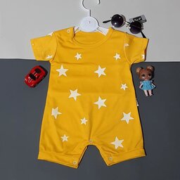 رامپر  نوزادی طرح ستاره مناسب 1 ماه تا 18 ماه 