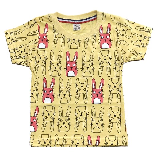 ست تی شرت و شلوارک دخترانه مدل خرگوش کد 239 