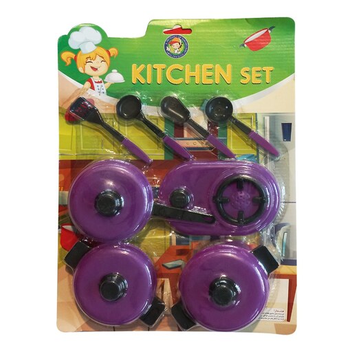 ست اسباب بازی آشپزخانه مدل آشپز کوچولو مجموعه 8 عددی کد 9034