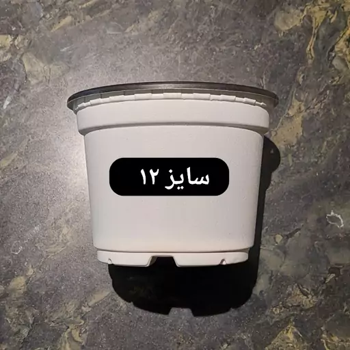 گلدان پلاستیکی ژله ایی سایز 12(پک 50 عددی)