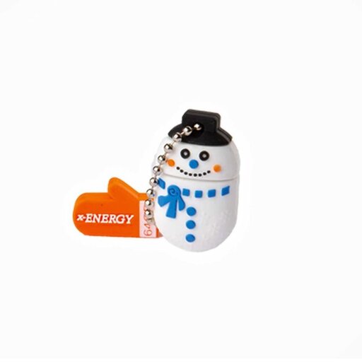 فلش عروسکی 64 گیگ ایکس انرژی X-Energy Snowman با گارانتی مادام العمر Ipm