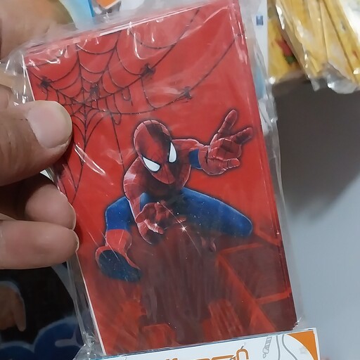کارت دعوت تم تولد مرد عنکبوتی بسته 10 عددی