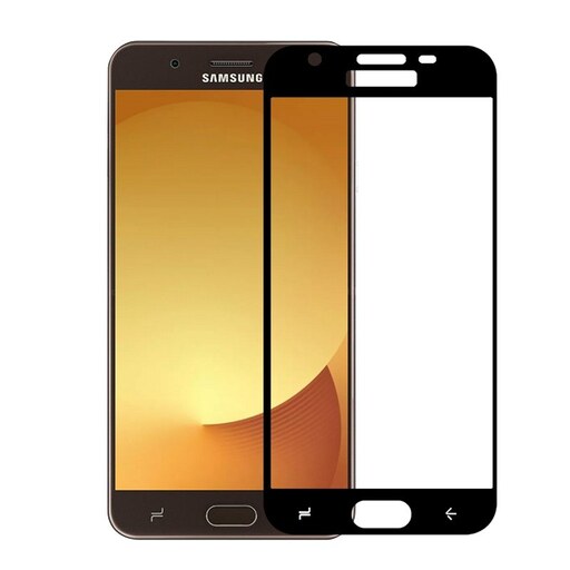 گلس موبایل سامسونگ Galaxy J7 2018 مدل سرامیکی مات مشکی برند کینگ پاور بسته 3عددی