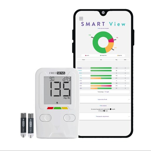 دستگاه تست قندخون FREESENSفریسنس  ضمانت نامه مادام  العمر