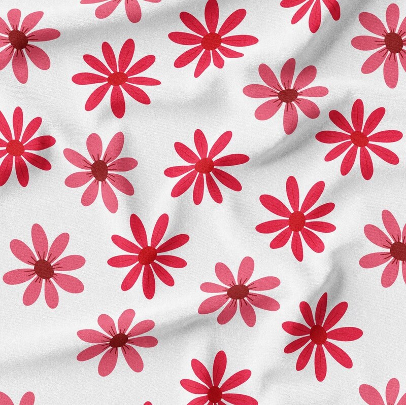 پارچه لباس  پارچه باما کرپ بوگاتی مدل  گل های زیبا  کد 6011260