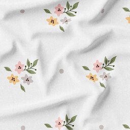 پارچه لباس  پارچه باما کرپ بوگاتی مدل گل بهاری  کد 6011326