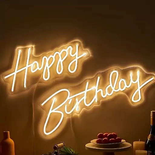 نئون تولدت مبارک -happy birthday 2