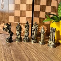 مهره شطرنج پلی استری 16 تایی کد 7