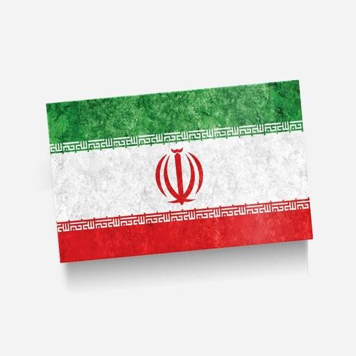 استیکر(برچسب) کارت عابر بانک-طرح پرچم ایران-کد10-سفارشی