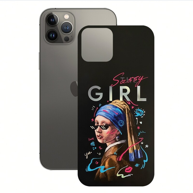 برچسب پوششی راک اسپیس طرح Girl مناسب برای گوشی موبایل آیفون مدل iPhone 11 Pro


