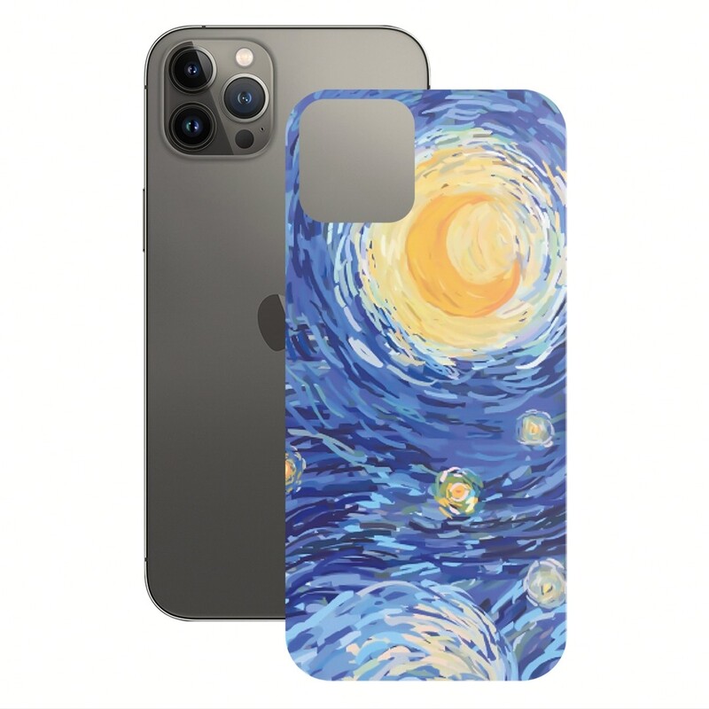 برچسب پوششی راک اسپیس طرح Starry Night مناسب برای گوشی موبایل آیفون مدل iPhone 13 Pro

